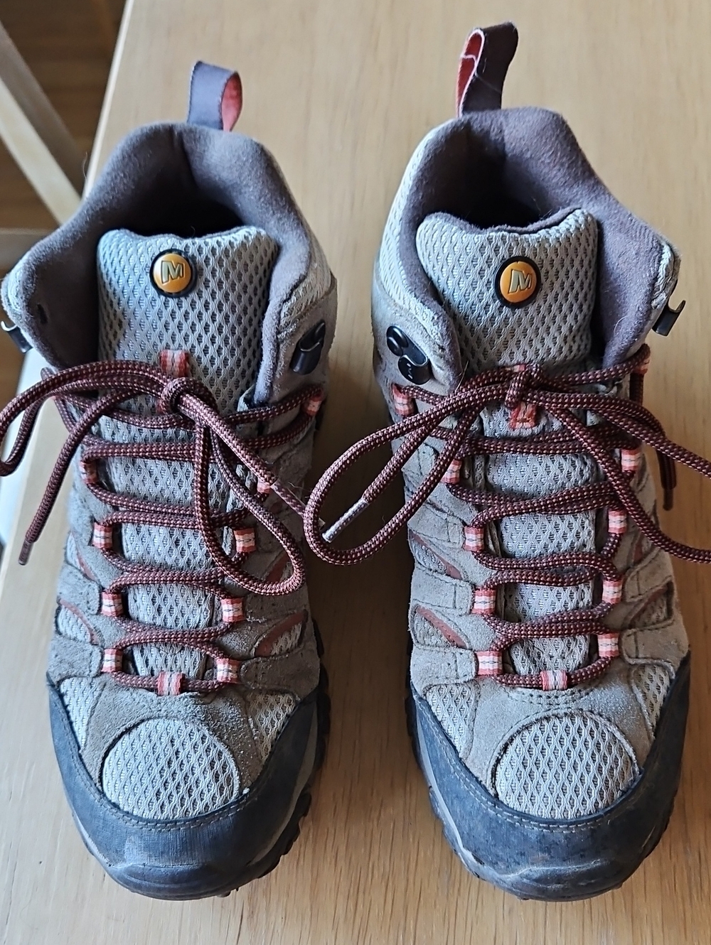 Merrell Women's Gray and Brown Hiking Shoes